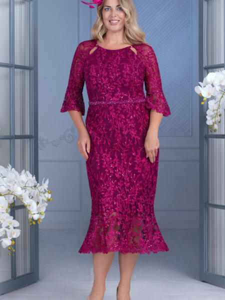 Gino Cerruti Labella mother of the bride fit and flare dress with sleeves.