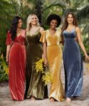 sorella vita velvet bridesmaid dresses Sale 9658 Dress Ideal for creating a Stretch Satin Plus Size Beach Wedding Size:41.5 (US 10.5)