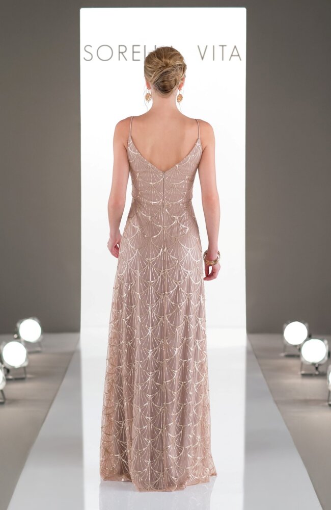 sorella vita gold sequin bridesmaid dress Gold Bridesmaid Dress