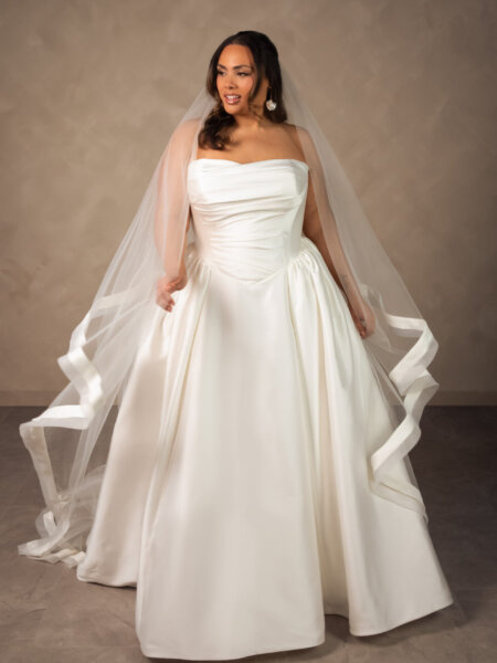 Essense of Australia D4602 plain ballgown wedding dress Huddersfield.